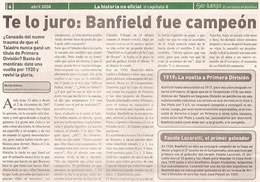 "Te lo juro: Banfield fue campeón", por Martín Estévez - La historia no oficial de Banfield: Capítulo 8 (1919-1921)